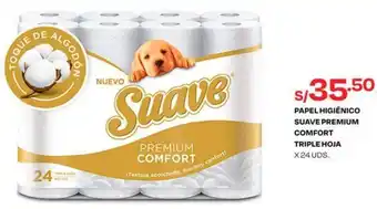 Wong Papel Higiénico Suave Premium Comfort Triple Hoja 24uds oferta