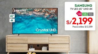 Tottus Samsung TV LED 65" UHD 4K oferta
