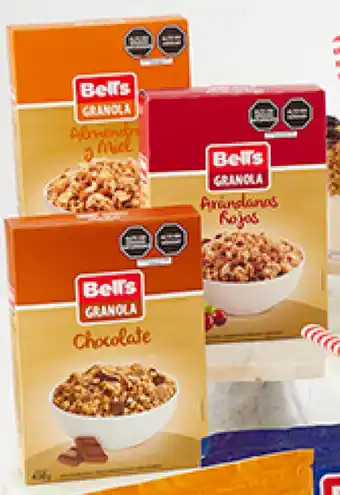 Plaza Vea Bell's Granola Chocolate/Arándanos Rojos/Almendra y Miel 400g oferta