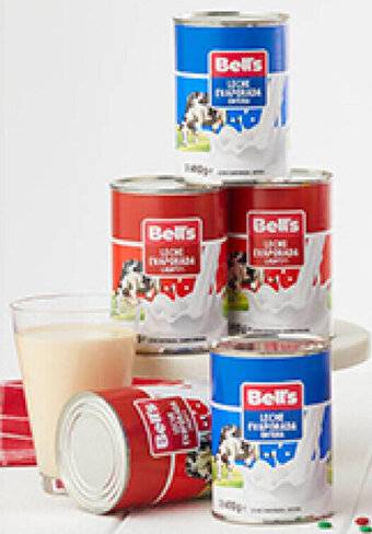 Plaza Vea Bell's Leche Evaporada Entera/Light 410g oferta