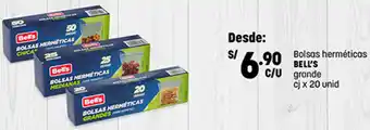 Plaza Vea Bell's Bolsas Herméticos Grande 20unid oferta