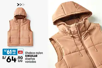 Plaza Vea Singular Chaleco Nylon Diseños Variados oferta
