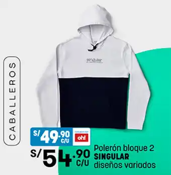 Plaza Vea Singular Polerón Bloque 2 Diseños Variados oferta