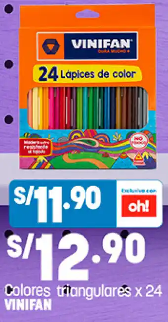 Plaza Vea Vinifan Colores Triangulares x 24 oferta