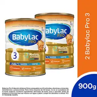 InkaFarma Pack babylac pro 3 neuro advance 900 g 2 unidades oferta