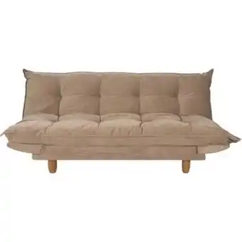 Maestro Sofá cama 3 cuerpos deco capitone almendra oferta