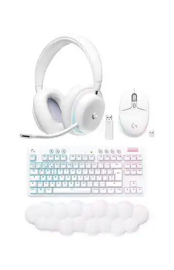 Tiendas EFE Pack logitech: teclado gamer inalámbrico g715 + audífonos inalámbrico g735 + mouse inalámbrico g705 oferta