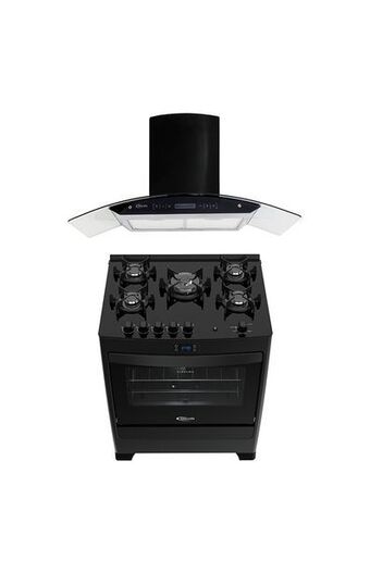 Tiendas EFE Combo klimatic: cocina de pie suprema b 5 quemadores + campana venezia black c oferta