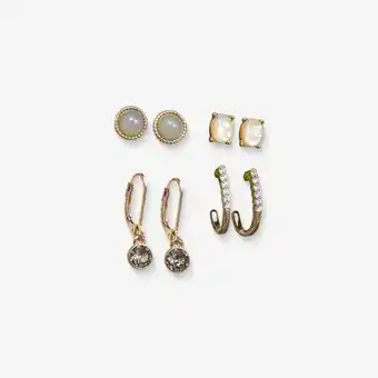 Yanbal Set aretes piedra cristal oferta