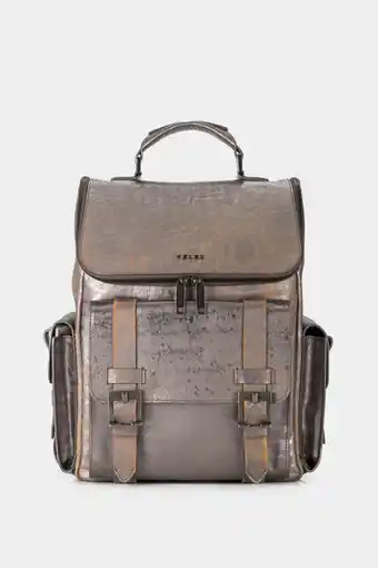 Vélez Mochila rioja de cuero para mujer folia con efecto desgastado oferta