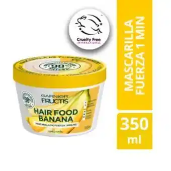Mifarma Mascarilla para el cabello fructis fortificante hair food de plátano - pote 350 ml oferta