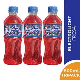 Mifarma Pack 03 bebidas con electrolitos electrolight sabor fresa 800 ml oferta