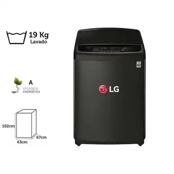 Metro Lg lavadora 19 kg wt19bss6h turbowash 3d oferta