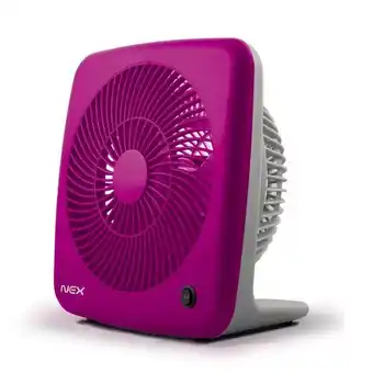 Metro Nex ventilador box 18 cm violeta oferta