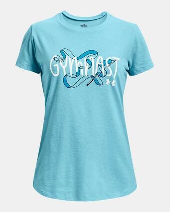 Girls' ua ribbon gymnast short sleeve