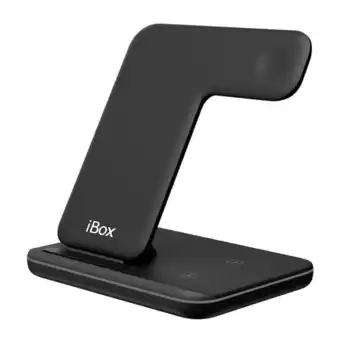 Coolbox Cargador inalámbrico ibox 15w para iphone, apple watch y airpods, negro oferta