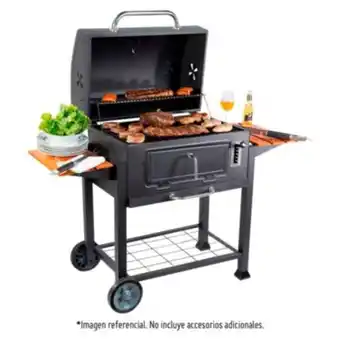 Maestro Parrilla a carbón 145x154x79cm + 2 bandejas laterales oferta