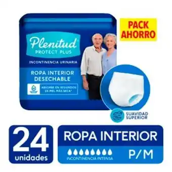 Mifarma Ropa interior desechable plenitud protect plus talla m - bolsa 24 un oferta