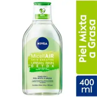 Mifarma Agua micelar nivea micellair urban detox - frasco 400 ml oferta