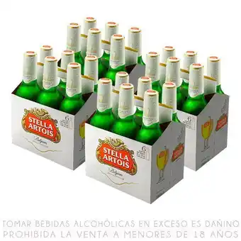 Metro Sixpack x4 cerveza stella artois botella 330ml oferta