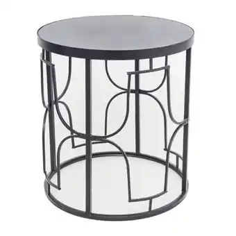 Mesa auxiliar negra 41cm