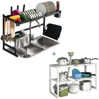 Linio Escurridor de platos 85cm+estante organi... oferta