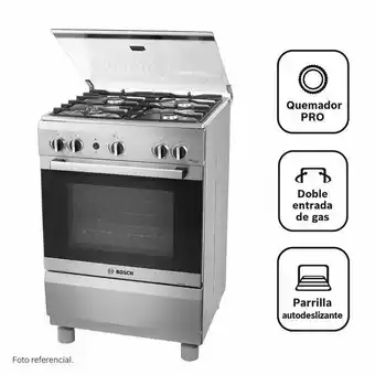 Metro Bosch cocina a gas pro445 ix 4 hornillas oferta