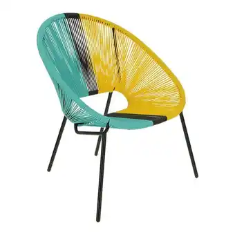 Casaideas Sillón tejido plástico acapulco 70x64x81,5 cm oferta