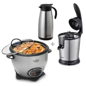 Hiraoka Olla arrocera miray om-t337s 1.5l + exprimidor miray em-630 + termo miray 1.5l tm-a15p oferta
