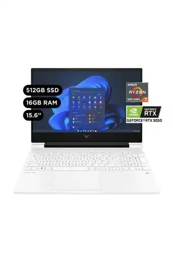 Tiendas EFE Laptop gamer hp 15.6'amd ryzen 7 16gb 512gb victus 15-fb0109la oferta