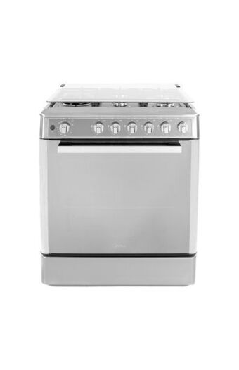Tiendas EFE Cocina a gas midea inoxidable con grill 75cm 5 hornillas oferta