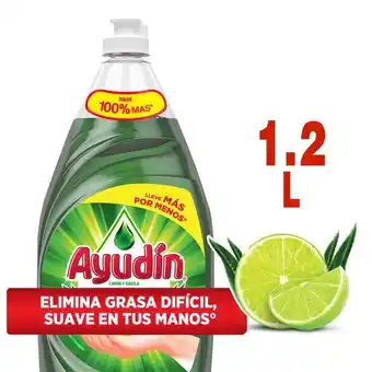 Metro Lavavajillas líquido ayudín limón y sábila 1.2l oferta