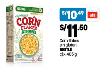 Plaza Vea Corn Flakes sin Gluten NESTLÉ cj x 405g oferta