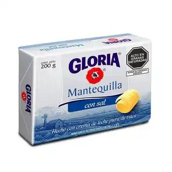 Metro Mantequilla con sal gloria 200g oferta