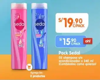 Mifarma Pack SEDAL Shampoo + Acondicionador x 340ml oferta