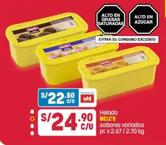 Plaza Vea Bell's Helado oferta