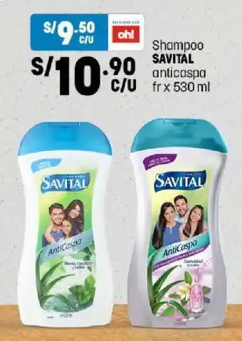 Plaza Vea Savital Shampoo 530ml oferta