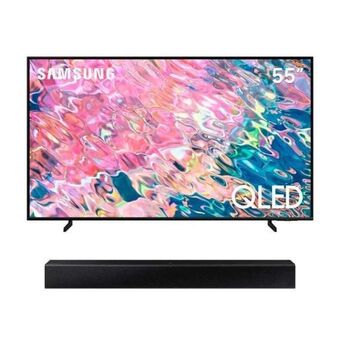 Hiraoka Televisor samsung smart tv 55 qled 4k qn55q60bagxpe (2022) + soundbar samsung hw-t400/pe oferta