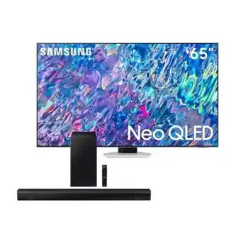 Hiraoka Televisor samsung neo qled 4k mini led smart 65 qn65qn85bagxpe (2022) + soundbar samsung bluetooth 410w hw-b550 (2022) oferta