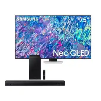 Hiraoka Televisor samsung neo qled 4k mini led smart 75 qn75qn85bagxpe (2022) + soundbar samsung bluetooth 410w hw-b550 (2022) oferta