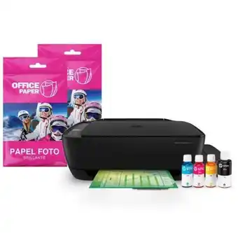 Hiraoka Impresora multifuncional hp ink tank wireless 415 + 2 x papel foto brillante 180g x 10 hojas a4 oferta