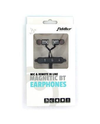Tiendas EFE Audífonos in ear fiddler magnéticos bluetooth con micrófono fd-079 negro oferta