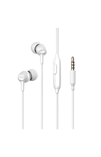 Tiendas EFE Audifonos in ear havit con cable y micrófono hv-e48p blanco oferta