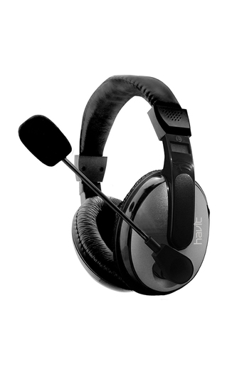Tiendas EFE Audifonos over ear havit con cable y micrófono hv-h139d gris oferta