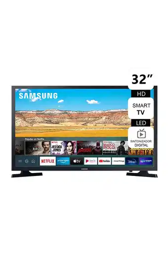 Tiendas EFE Tv samsung 32 hd smart tv un32t4202ag oferta