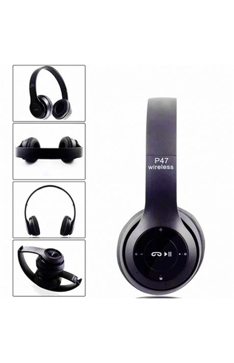 Tiendas EFE Audífonos on ear inalámbrico y cable p47 negro oferta