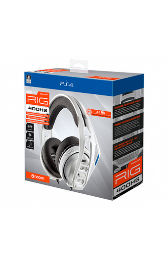Tiendas EFE Audífonos gamer nacon con micrófono rig 400hs blanco oferta