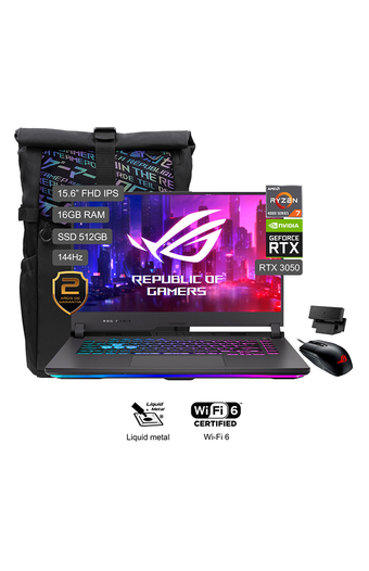 Tiendas EFE Laptop gamer rog 15.6 windows 11 amd ryzen 7 4800h 16gb 512gb ssd g513ic-hn046w eclipse gray oferta