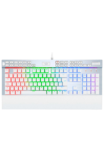 Tiendas EFE Teclado gamer redragon mecánico rgb yama k550 blanco oferta