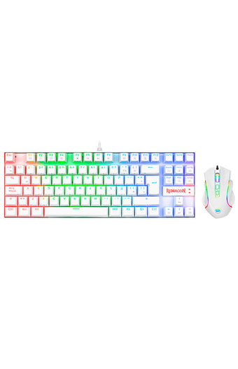 Tiendas EFE Kit gamer redragon teclado kumara k552 + mouse griffin m607 blanco oferta
